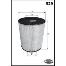 Vzduchový filter MECAFILTER FA3582 - obr. 1