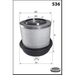 Vzduchový filter MECAFILTER FA3509 - obr. 1