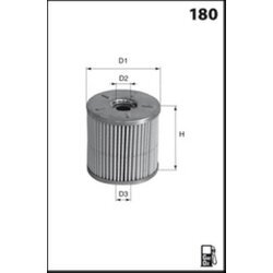 Palivový filter MECAFILTER ELG5285 - obr. 1