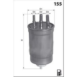 Palivový filter MECAFILTER ELG5431 - obr. 1