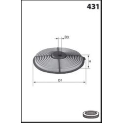 Vzduchový filter MECAFILTER EL3800 - obr. 1