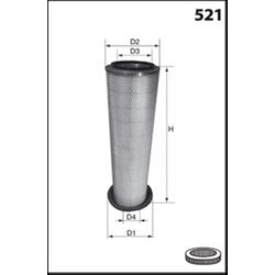 Vzduchový filter MECAFILTER FA3507 - obr. 1