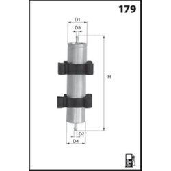 Palivový filter MECAFILTER ELG5467 - obr. 1