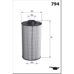 Olejový filter MECAFILTER ELH4503 - obr. 1