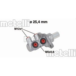 Hlavný brzdový valec METELLI 05-0571