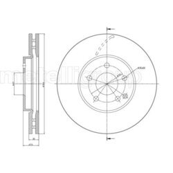 Brzdový kotúč METELLI 23-0965C