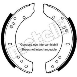 Sada brzdových čeľustí METELLI 53-0366