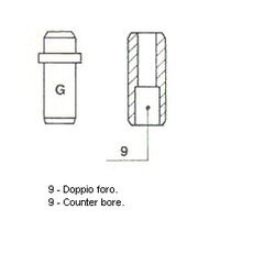 Vodítko ventilu METELLI 01-1296