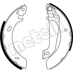 Sada brzdových čeľustí METELLI 53-0120