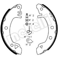Sada brzdových čeľustí METELLI 53-0112K