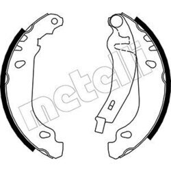Sada brzdových čeľustí METELLI 53-0345Y