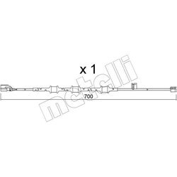 Výstražný kontakt opotrebenia brzdového obloženia METELLI SU.395
