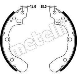Sada brzdových čeľustí METELLI 53-0213