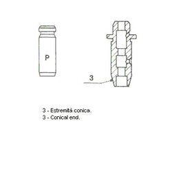 Vodítko ventilu METELLI 01-S2849