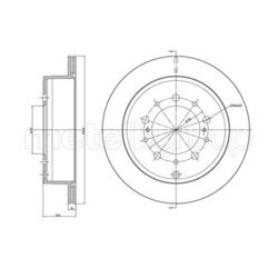 Brzdový kotúč METELLI 23-1661C