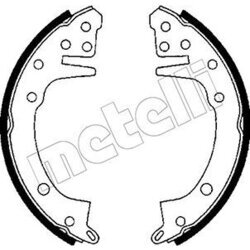 Sada brzdových čeľustí METELLI 53-0598
