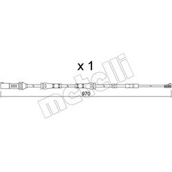 Výstražný kontakt opotrebenia brzdového obloženia METELLI SU.375