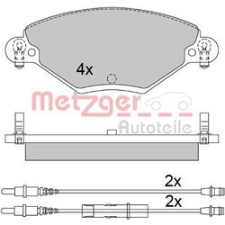 Sada brzdových platničiek kotúčovej brzdy METZGER 1170419