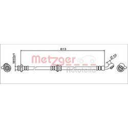 Brzdová hadica METZGER 4111946