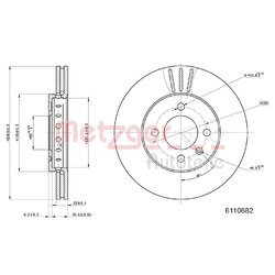 Brzdový kotúč METZGER 6110682
