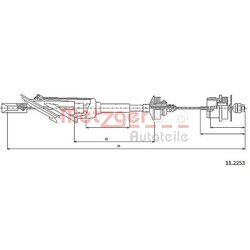 Lanko ovládania spojky METZGER 11.2253