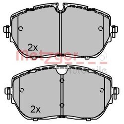 Sada brzdových platničiek kotúčovej brzdy METZGER 1170821