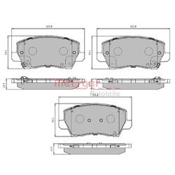 Sada brzdových platničiek kotúčovej brzdy METZGER 1170930
