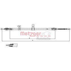 Ťažné lanko parkovacej brzdy METZGER 17.6032