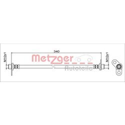 Brzdová hadica METZGER 4111745