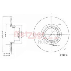 Brzdový kotúč METZGER 6110713
