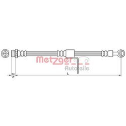 Brzdová hadica METZGER 4110219