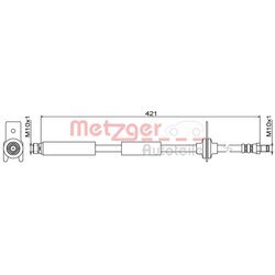 Brzdová hadica METZGER 4111814