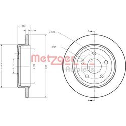 Brzdový kotúč METZGER 6110278