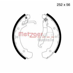 Sada brzdových čeľustí METZGER MG 499