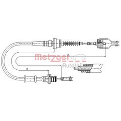 Lanko ovládania spojky METZGER 18.0071