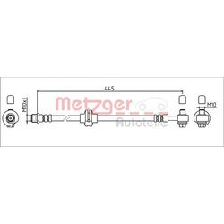 Brzdová hadica METZGER 4111924