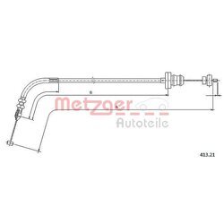 Plynové lanko METZGER 413.21 - obr. 1