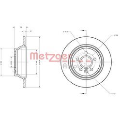 Brzdový kotúč METZGER 6110615