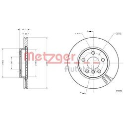 Brzdový kotúč METZGER 6110783