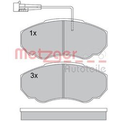 Sada brzdových platničiek kotúčovej brzdy METZGER 1170227