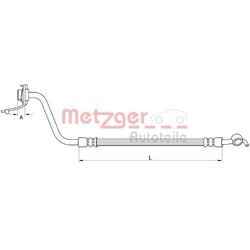 Brzdová hadica METZGER 4111056