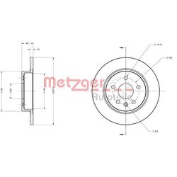 Brzdový kotúč METZGER 6110130