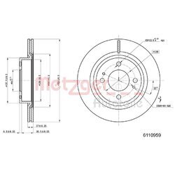 Brzdový kotúč METZGER 6110959