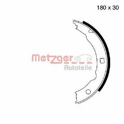 Sada brzd. čeľustí parkov. brzdy METZGER MG 665