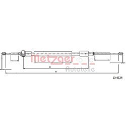 Ťažné lanko parkovacej brzdy METZGER 10.4524