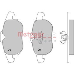 Sada brzdových platničiek kotúčovej brzdy METZGER 1170100