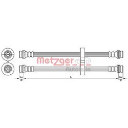 Brzdová hadica METZGER 4110312