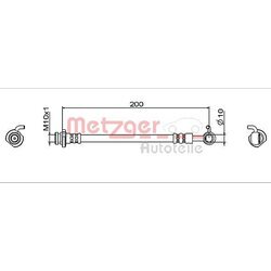 Brzdová hadica METZGER 4112006