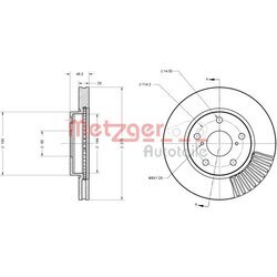 Brzdový kotúč METZGER 6110611