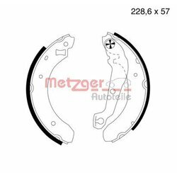 Sada brzdových čeľustí METZGER MG 385